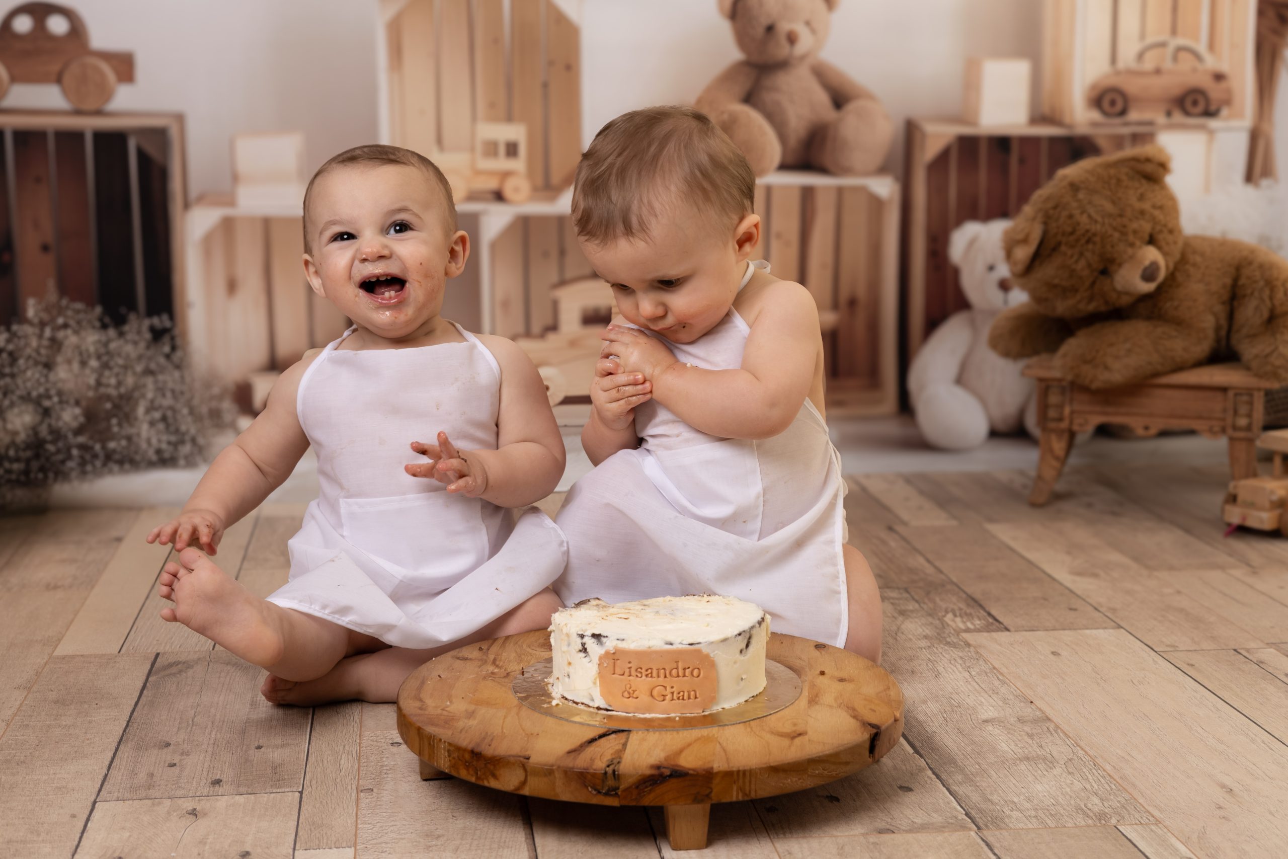 Smash the cake, premier anniversaire, josephine nicolle, jumeaux, gâteau, ballon